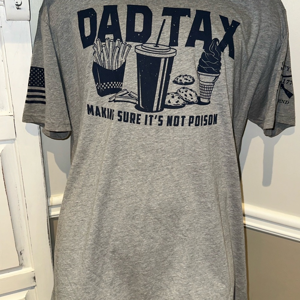 Grunt Style Gray Graphic Men's Dad Shirt
